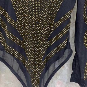 Tops - Sexy Rhinestone Bodysuit Tops - Sexy Rhinestone Bodysuit
